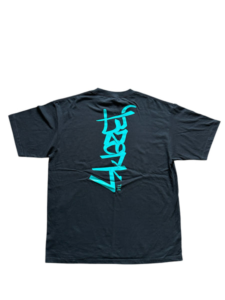 Rhythm t-shirt blk / teal